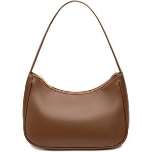 Women’s Chocolate Cute Hobo Tote Handbag Mini Clutch Purse with Zipper Closure